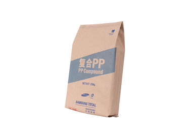China Compuestos plásticos tejida los Pp se levantan las bolsas de la comida, bolsas de papel de encargo blancas/del marrón de Kraft proveedor