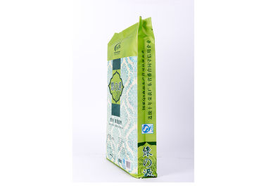 China Los materiales de envase de plástico tejidos los PP para el embalaje de la comida/del arroz empaquetan el escudete lateral 15kg proveedor