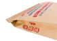 Bolsa de papel sola/doble cosida del cemento del plástico laminado, bolsas de papel del sellado caliente proveedor