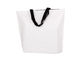 Los bolsos no tejidos laminados del polipropileno, blanco reciclan bolsos de compras impresos aduana proveedor