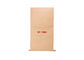 Bolsa de papel reciclada de Brown Kraft Brown, bolsos impresos aduana inferior de Kraft del bloque proveedor