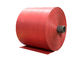 El rollo tejido polipropileno rojo de la tela para los PP tejidos empaqueta/despide tirón anti respirable proveedor