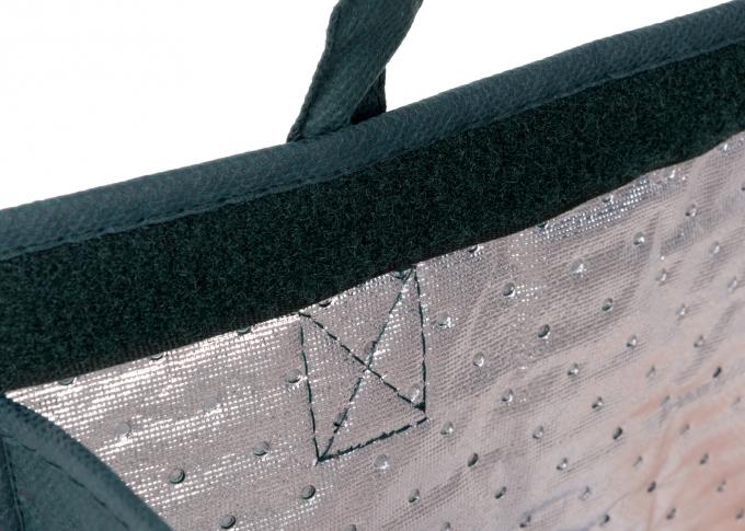 Bolsos de empaquetado no tejidos del papel de aluminio, bolsos de ultramarinos reutilizables libres con las manijas