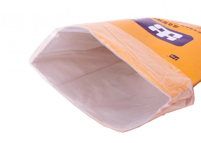 Los bolsos laminados impresos, Multiwall cubrieron los sacos tejidos laminados BOPP del plástico del papel de Kraft