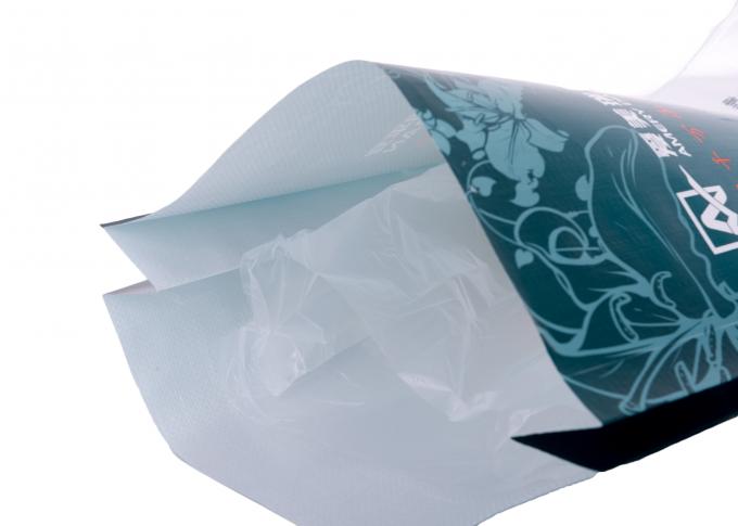 Los bolsos impresos aduana de empaquetado del material de construcción reciclan el saco tejido los PP con la parte inferior de la soldadura