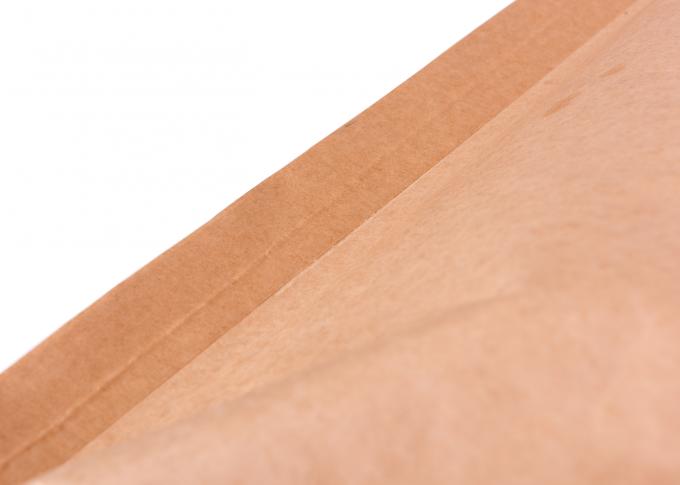 Las bolsas de papel planas de Kraft de la categoría alimenticia, hoja tejida Pp del sellado caliente del embalaje empaquetan 25 kilogramos