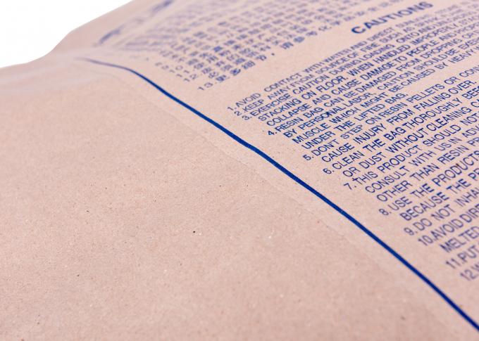 Bolsos de la categoría alimenticia del papel de Multiwall Brown Kraft con aduana de la impresión en color de la soldadura