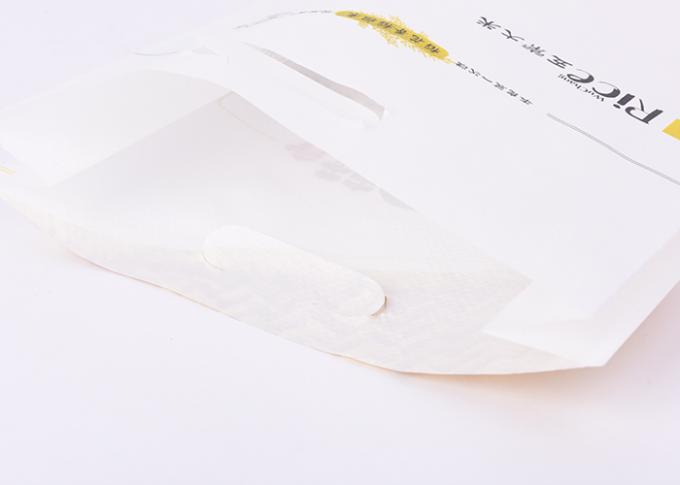 Bolsos de empaquetado del arroz blanco con el hilo 5kg de aislamiento de costura 48 cm * tamaño de 23 cm