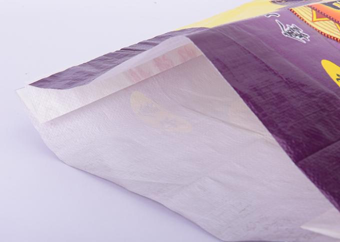 La aduana de la categoría alimenticia imprimió bolsos tejidos los PP flexibles de los bolsos 10KG con el escudete lateral