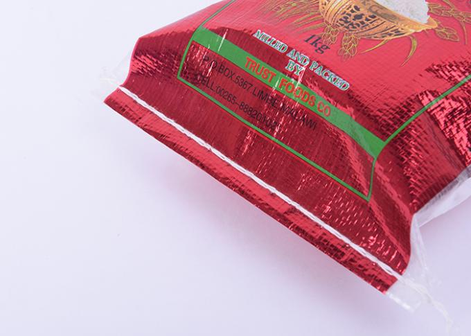 El papel de aluminio transparente del lado del escudete empaqueta el bolso con peso de carga impreso color 1kg