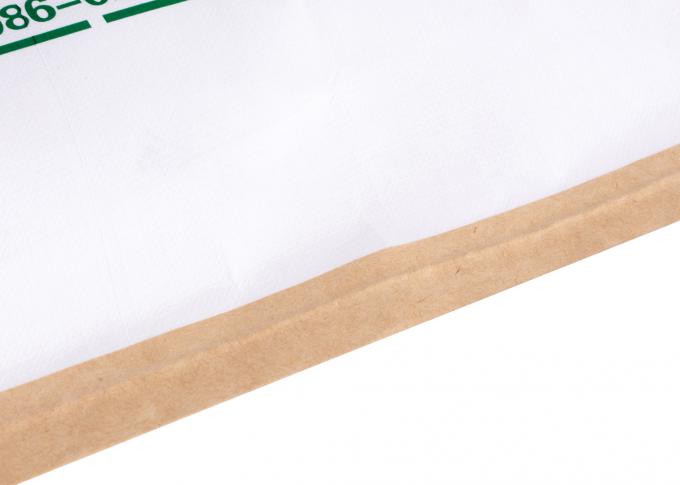 Bolsa de papel tejida Pp lateral del plástico laminado del escudete con resbalón anti/la superficie llana