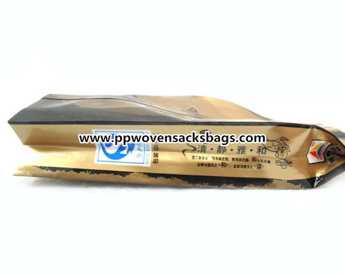 PORCELANA El papel de aluminio impreso multicolor del oro empaqueta los sacos Ziplock del acondicionamiento de los alimentos reutilizables Proveedor