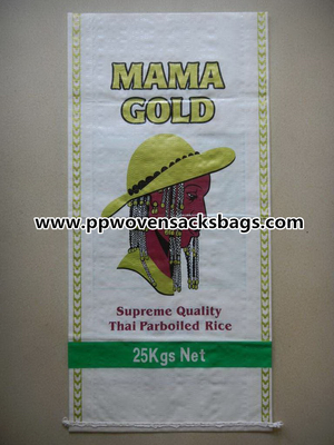 PORCELANA el arroz tejido los PP de 25kg BOPP Lamiated empaqueta/los bolsos impresos multicolores del arroz de MAMÁ GOLD Proveedor