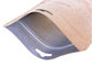 Bolsas de papel durables de Kraft Brown con el OEM alineado hoja de la resistencia de humedad de la cremallera proveedor