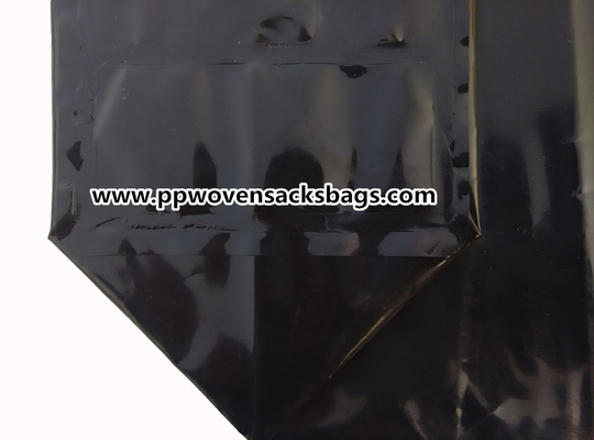 La válvula plástica negra del PE selló los bolsos para embalar los sacos activados de la válvula carbono/25kg PE Proveedor
