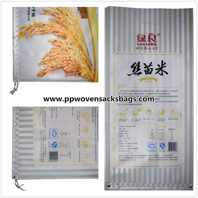 Gesseted transparente BOPP laminó los bolsos, bolsos de empaquetado laminados para el arroz Proveedor