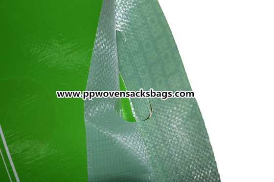 Altos sacos tejidos PP laminados Bopp de encargo del arroz de los bolsos del lustre en verde Proveedor