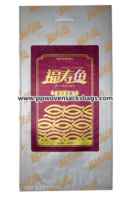 Bolsos laminados BOPP tejidos PP transparentes con la manija para el arroz Proveedor