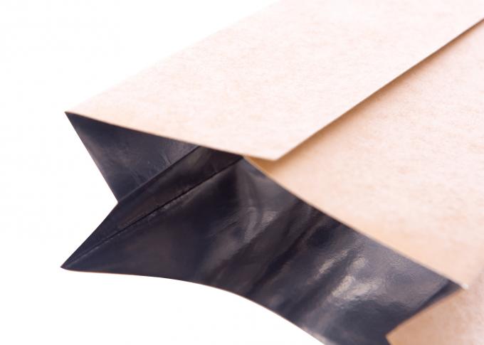 Las bolsas de papel plásticas blancas del papel de Brown Kraft venden al por mayor el hilo ULTRAVIOLETA de Priting 17 densamente