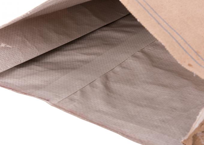 Compuestos plásticos tejida los Pp se levantan las bolsas de la comida, bolsas de papel de encargo blancas/del marrón de Kraft