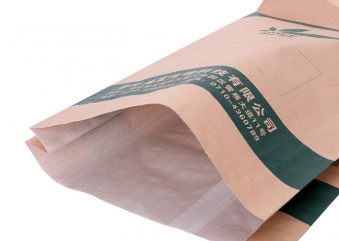 El papel de Kraft laminó los bolsos tejidos los Pp de la categoría alimenticia para la harina/la sustancia química de empaquetado del polvo