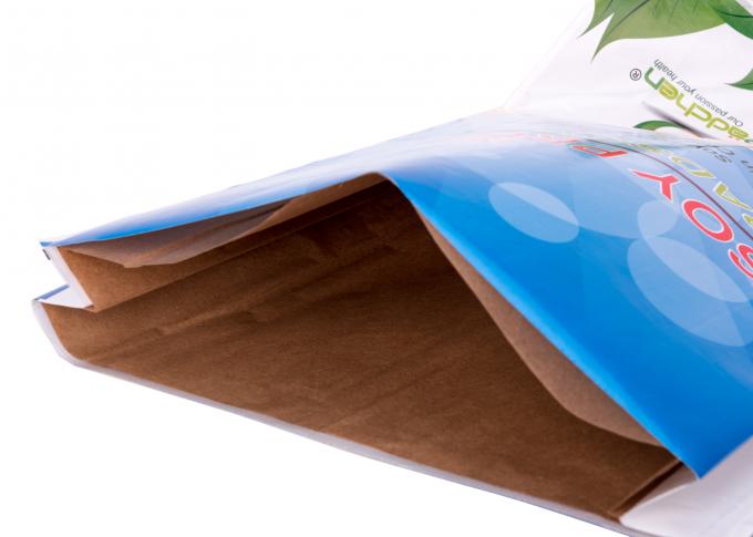 La aduana del sellado caliente imprimió bolsos con el material de empaquetado tejido laminado los Pp del papel de Kraft