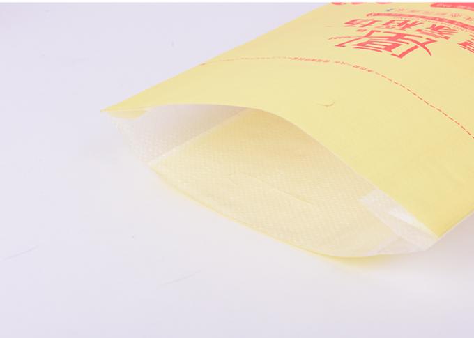 Bolsos de empaquetado tejidos PP del arroz de la aduana 5kg con la manija y el escudete lateral transparente
