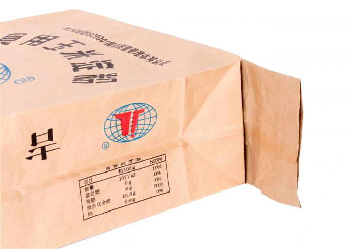 Bolsos sellados válvula laminados PP de la parte inferior del bloque para el embalaje del arroz/de la sustancia química/de la alimentación
